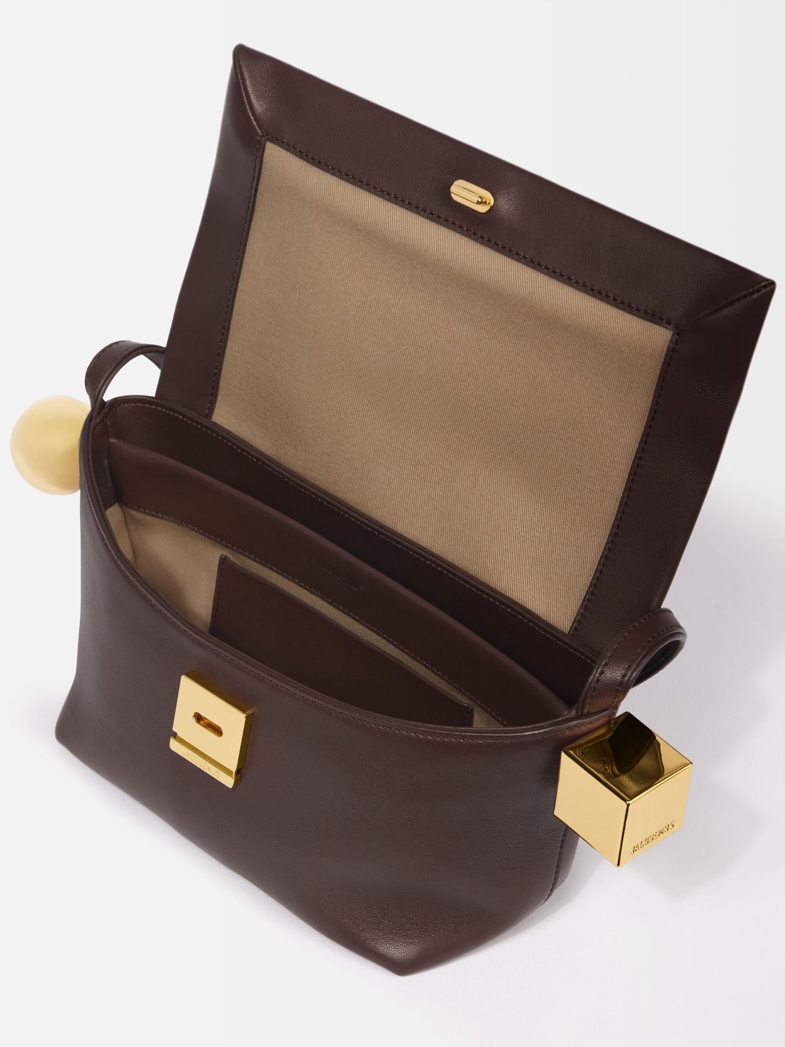  Túi Nữ Jacquemus The Rond Carré 'Brown' 