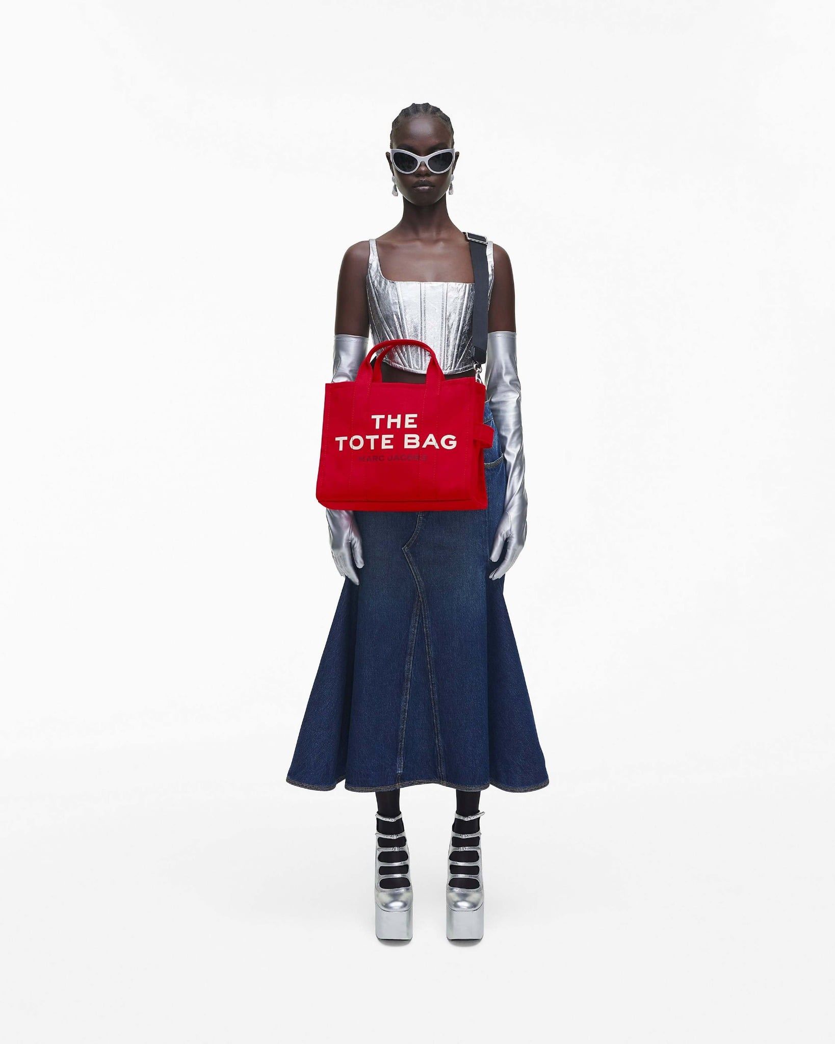  Túi Nữ Marc Jacobs Medium Tote Bag 'True Red' 