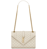  Túi Nữ Saint Laurent Envelope Medium 'Blanc' 