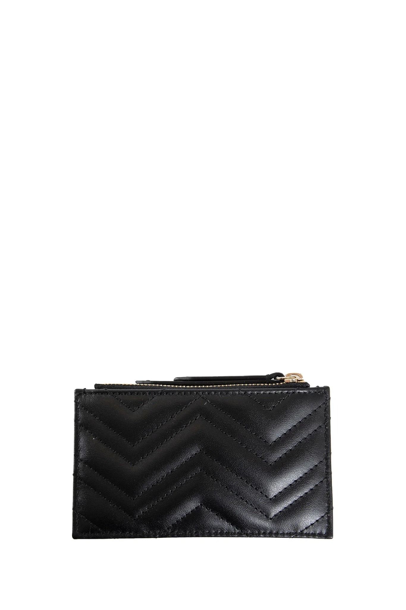  Ví Gucci GG Marmont Zip Key Case 'Black' 
