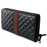  Ví Gucci Leather Double G Wallet 'Black' 