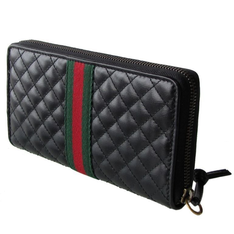  Ví Gucci Leather Double G Wallet 'Black' 