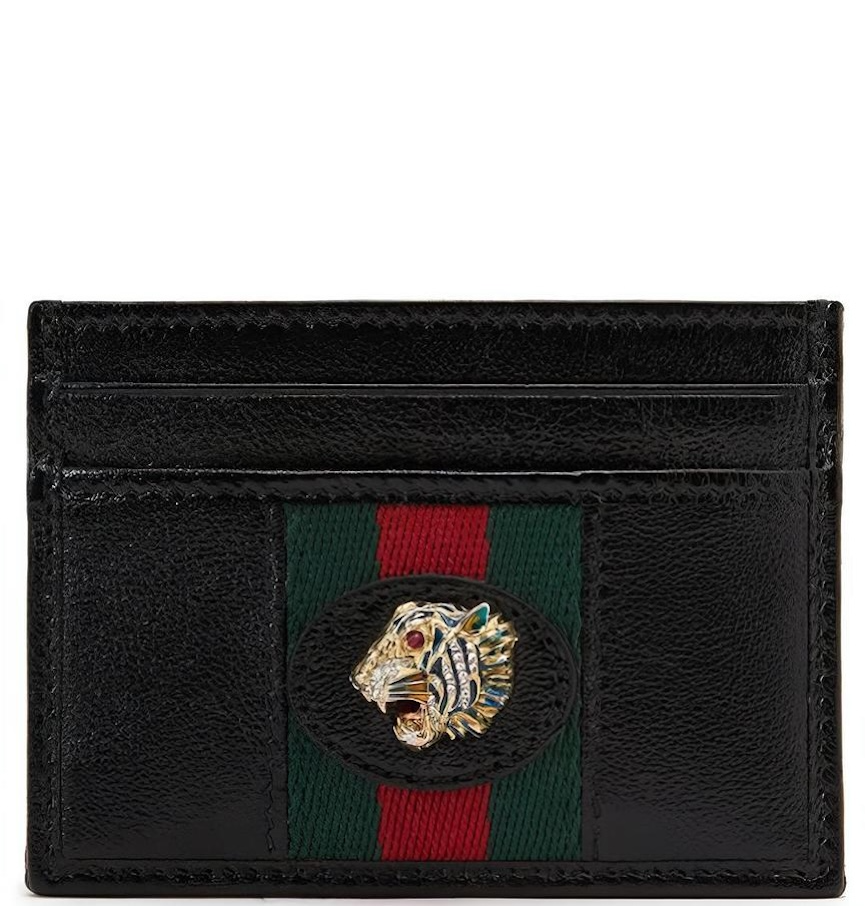  Ví Gucci Rajah Leather Card Holder 'Black' 