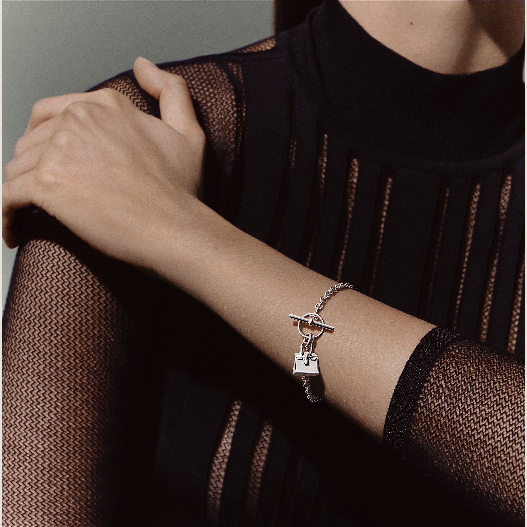  Vòng Tay Nữ Hermes Amulettes Birkin 'Silver' 