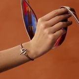  Vòng Tay Nữ Hermes Etrier 'Étoupe Palladium' 