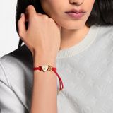  Vòng Tay Nữ Louis Vuitton LV Bloom Pearl Heart 'Red' 