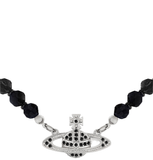 Vòng Cổ Nữ Vivienne Westwood Messaline Choker 'Black' 