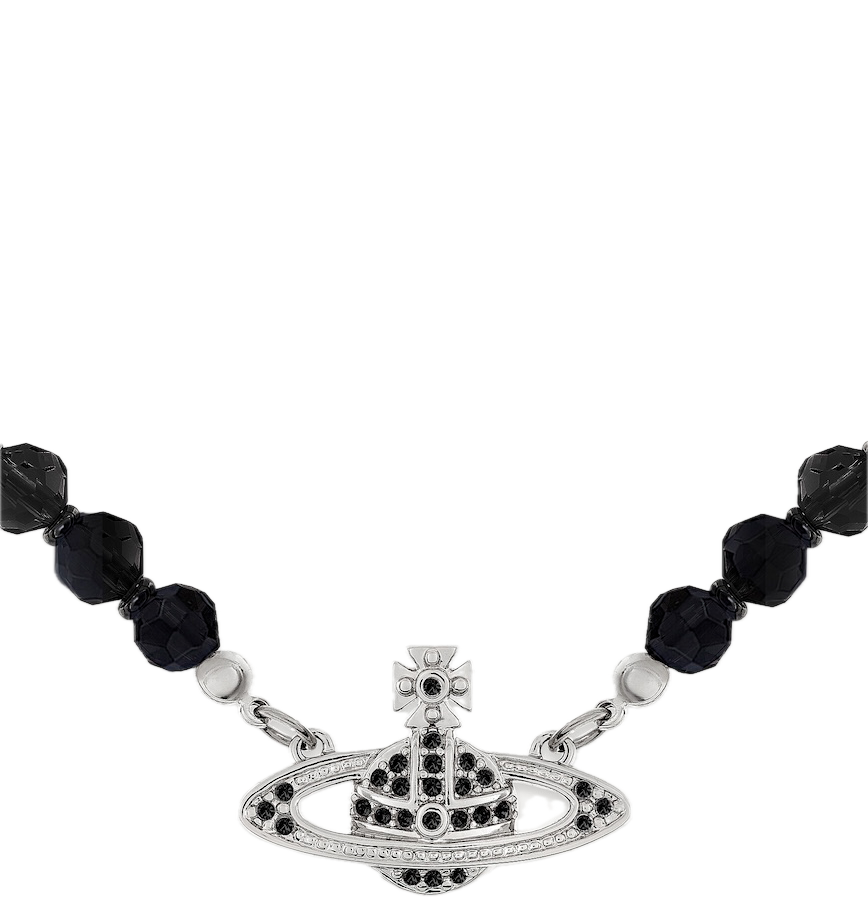  Vòng Cổ Nữ Vivienne Westwood Messaline Choker 'Black' 
