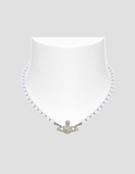  Vòng Cổ Vivienne Westwood Messaline Choker 'Silver' 