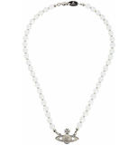  Vòng Cổ Vivienne Westwood Messaline Choker 'Silver' 