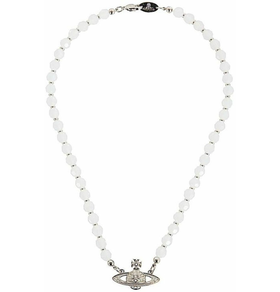  Vòng Cổ Vivienne Westwood Messaline Choker 'Silver' 