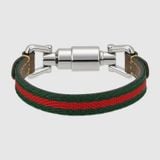  Vòng Tay Gucci Leather Bracelet 'Green Red' 