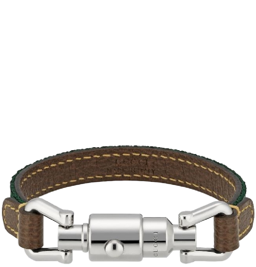  Vòng Tay Gucci Leather Bracelet 'Green Red' 