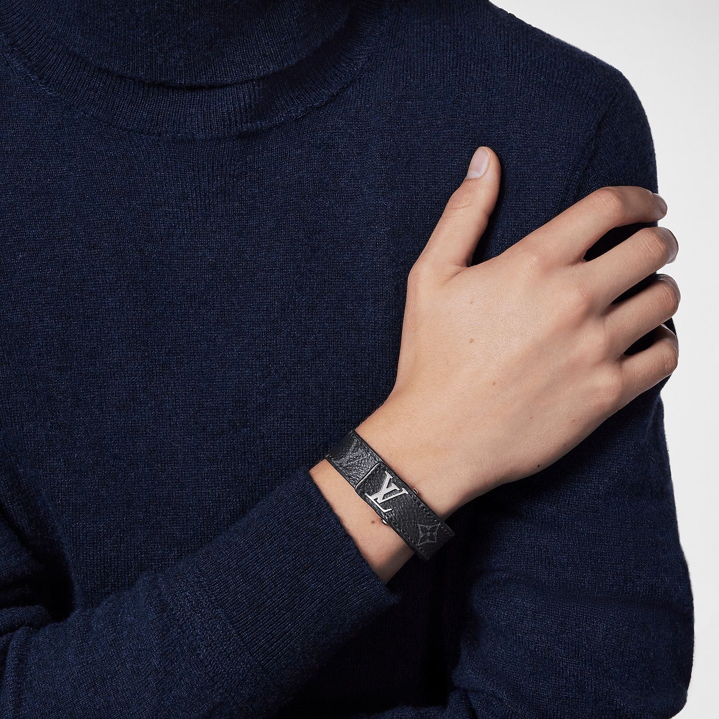  Vòng Tay Louis Vuitton Bracelet Slim Monogram 'Eclipse' 