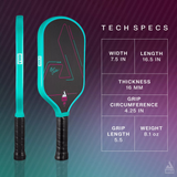  Vợt Pickleball Joola Hyperion CFS 16mm ‘Blue Pink’ 