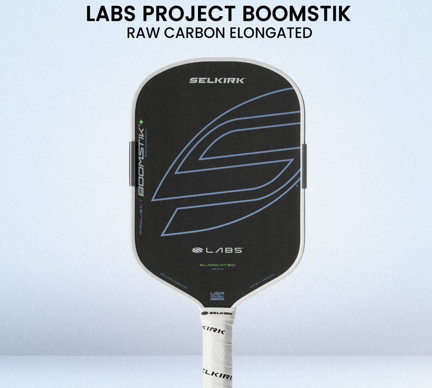  Vợt Pickleball Selkirk Labs Boomstik Summit Asia Raw Carbon 'Black' 