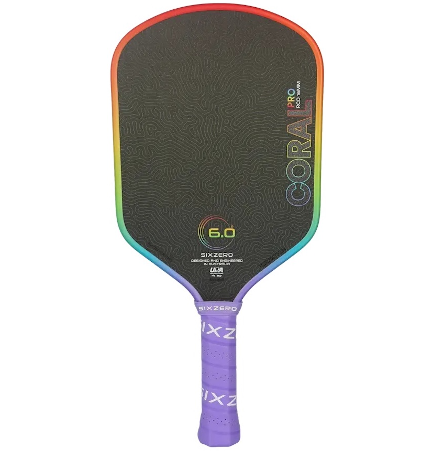  Vợt Pickleball Six Zero Coral Pro 16mm 'Rainbow' 