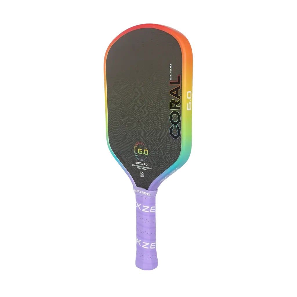  Vợt Pickleball Six Zero Coral Standard 16mm 'Rainbow' 
