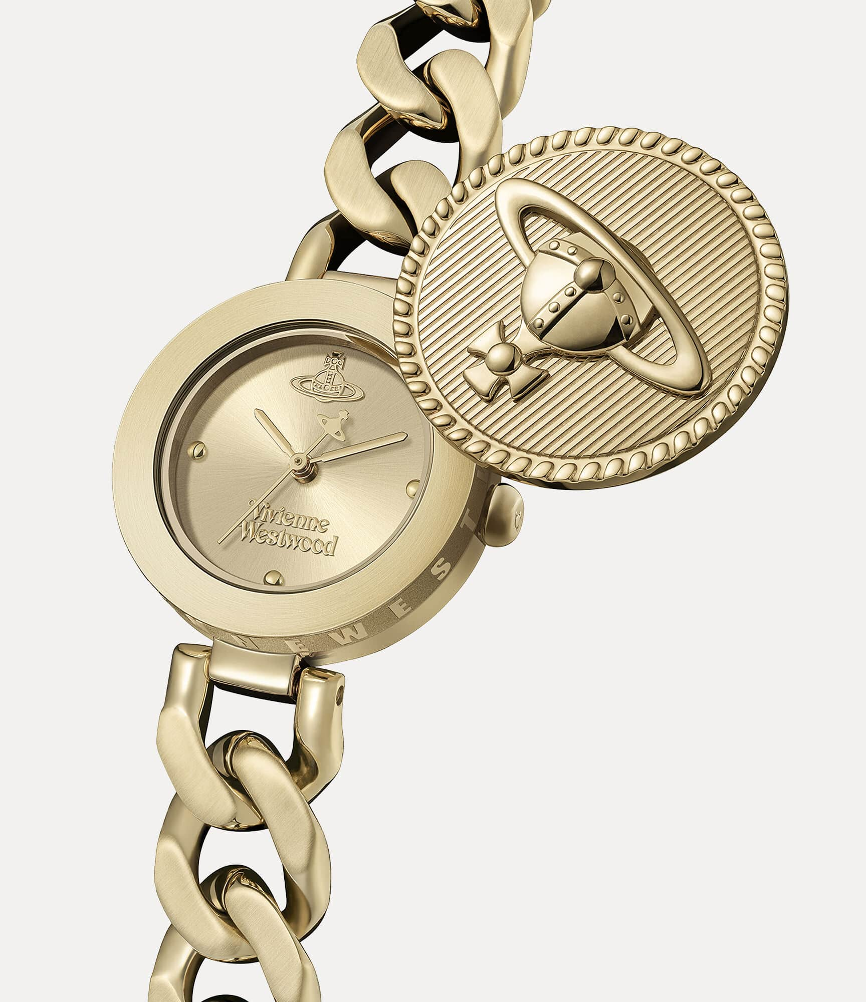  Đồng Hồ Nữ Vivienne Westwood Orb Button 'Gold' 