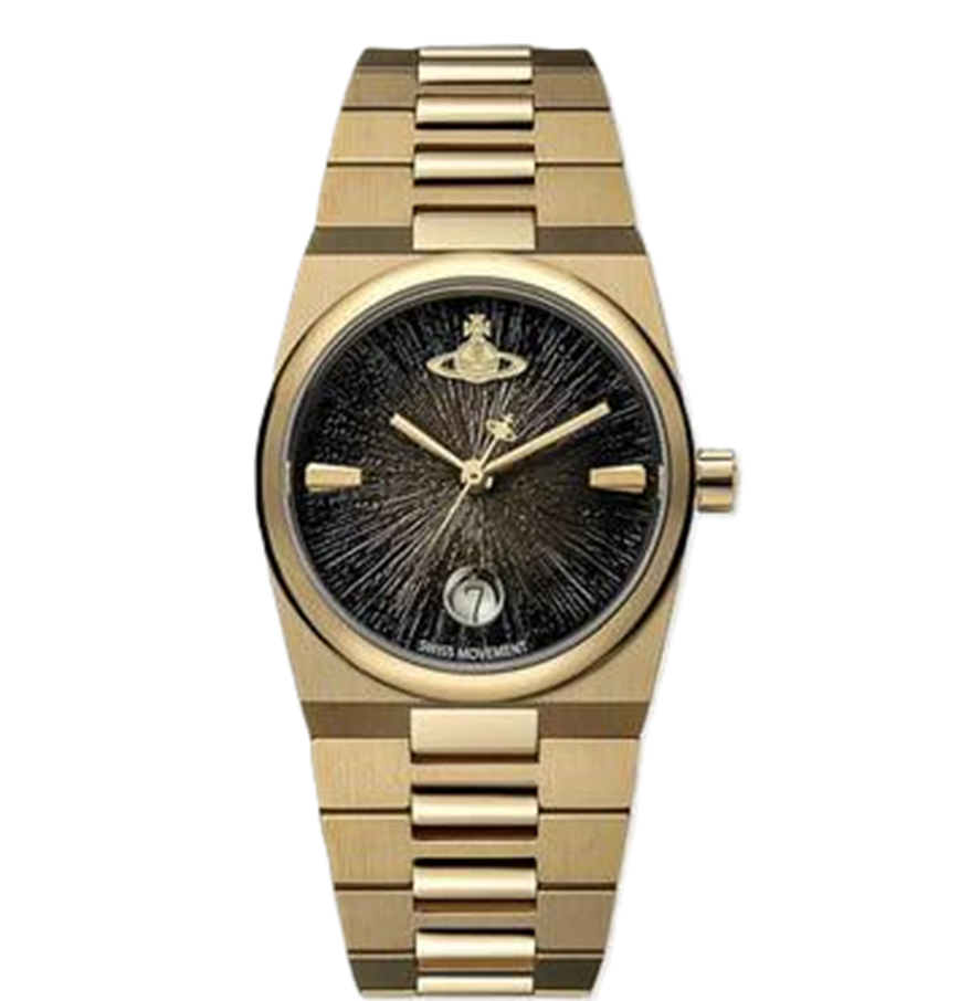  Đồng Hồ Nữ Vivienne Westwood The Hoxton 'Black Gold' 