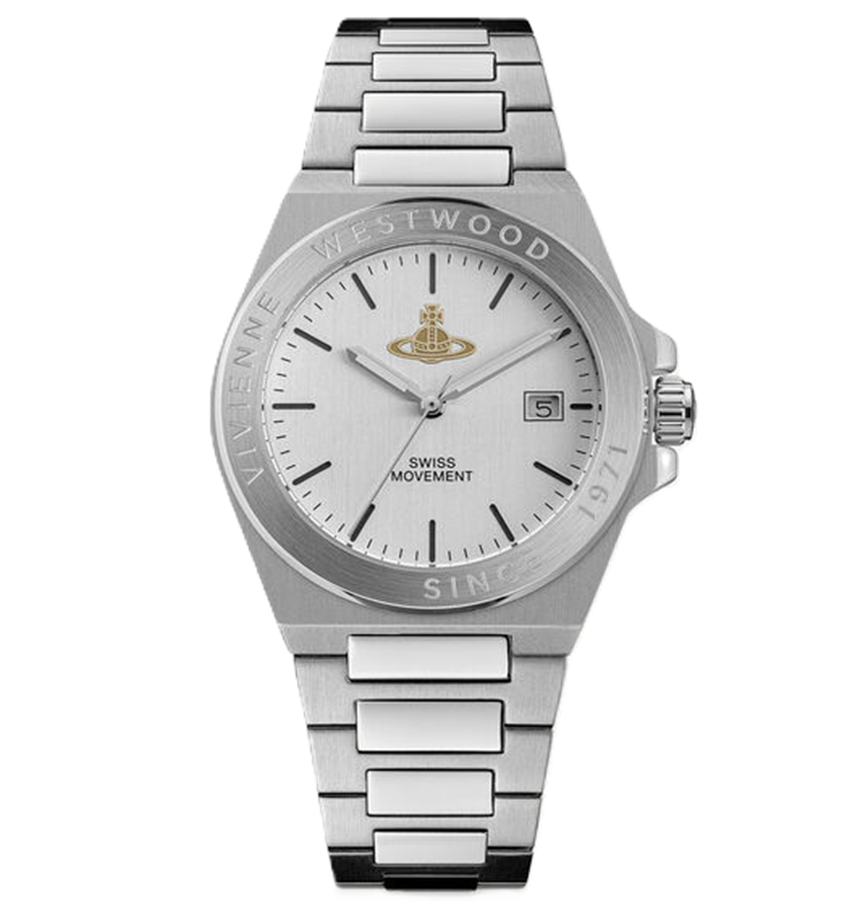  Đồng Hồ Nam Vivienne Westwood Hanwell Watch 'Silver' 