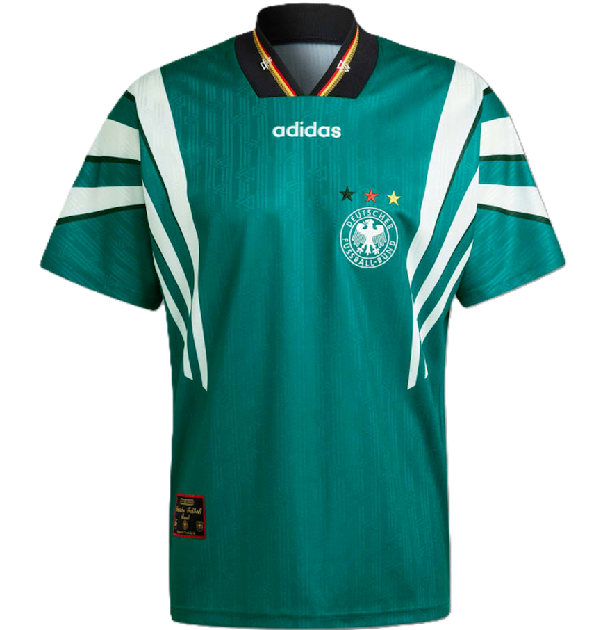  Áo Adidas Germany 1996 Away Jersey 'Big Sur' 