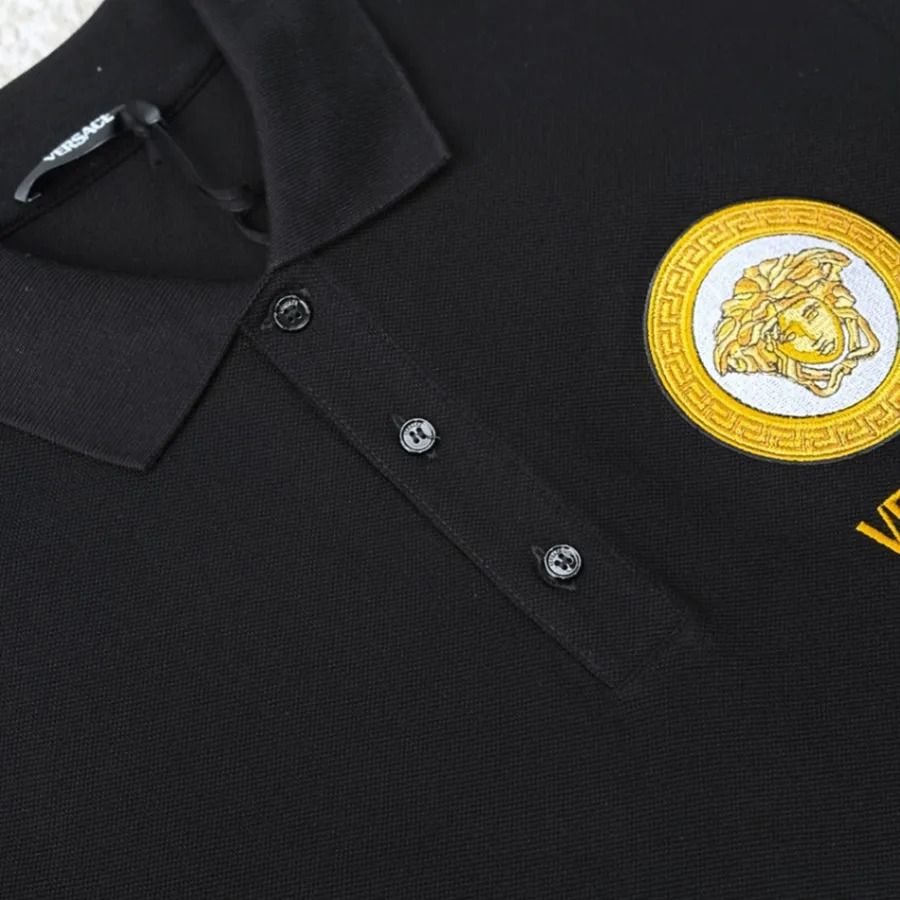  Áo Nam Versace Polo 'Black' 