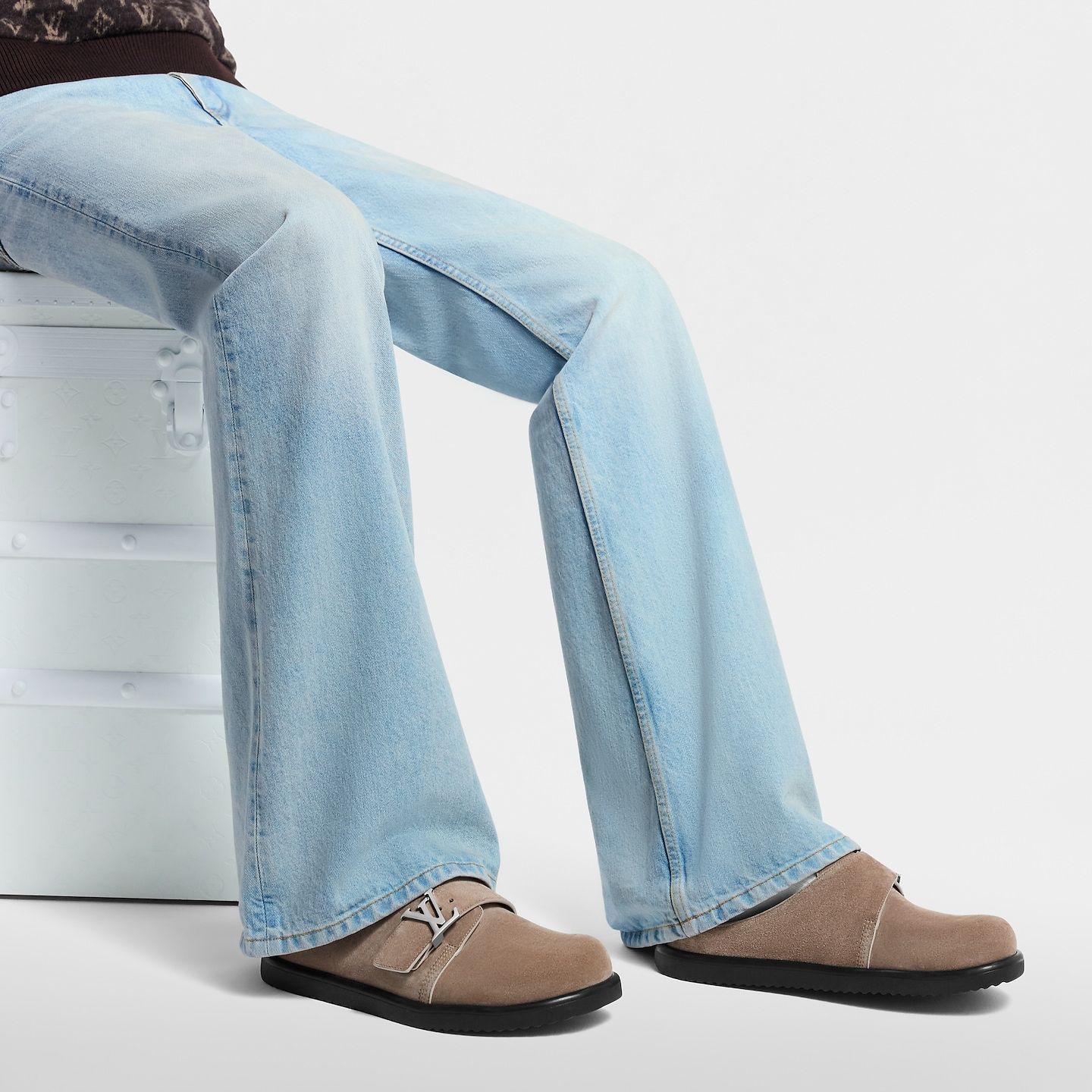  Dép Nam Louis Vuitton LV Easy Mules 'Taupe' 