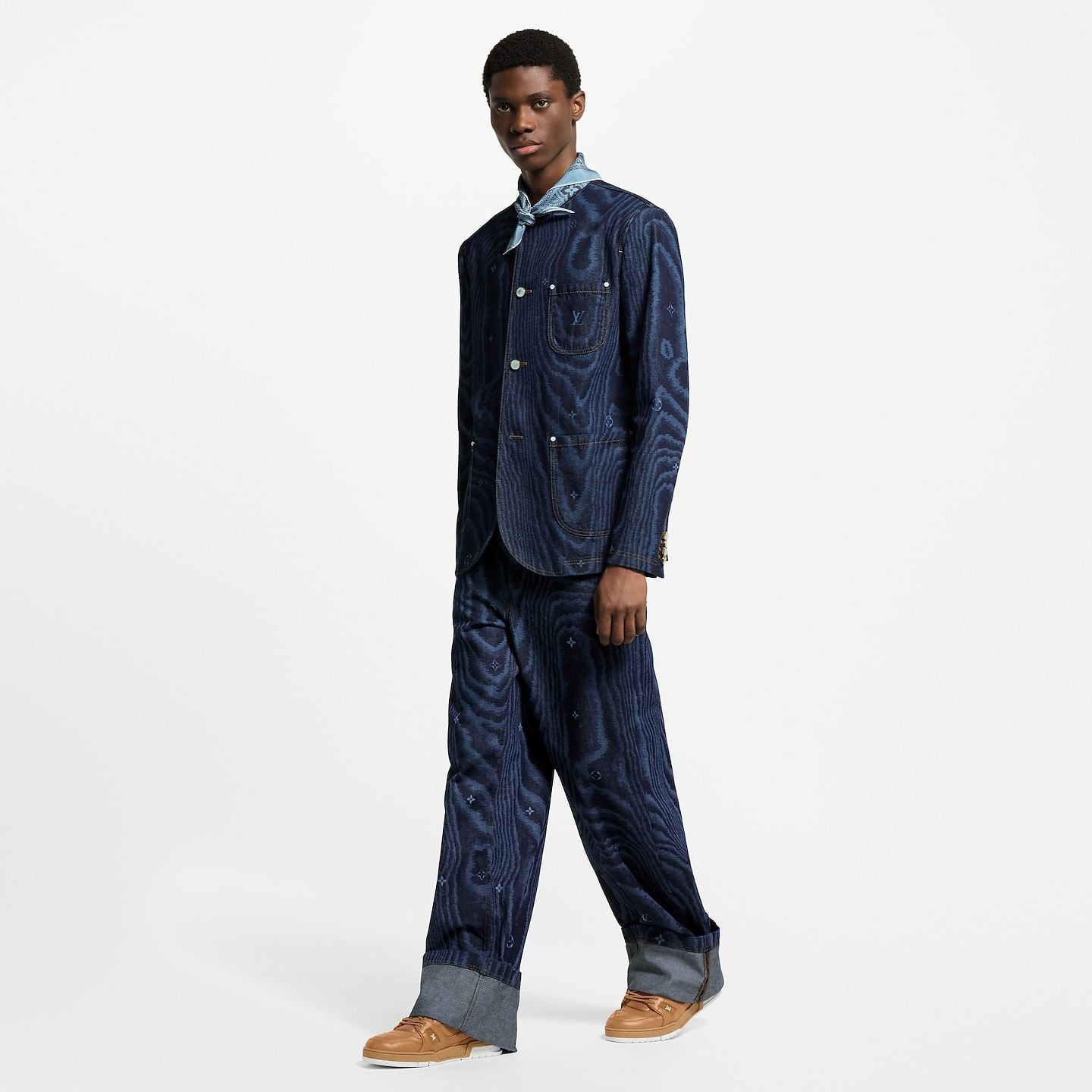  Giày Nam Louis Vuitton LV Trainer 'Cognac' 