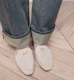  Giày Nữ Dior Baby Bow Mule 'Beige' 