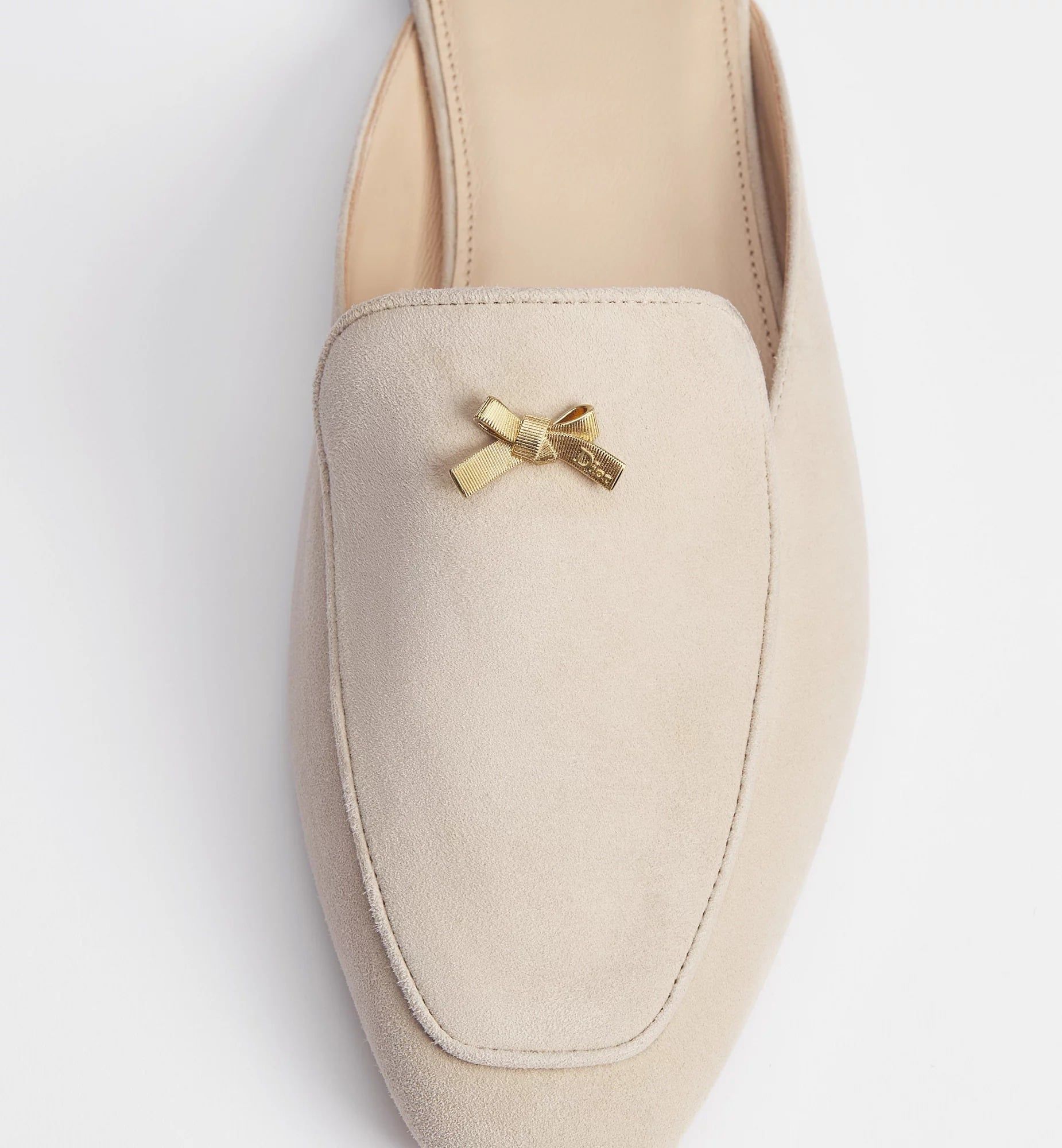  Giày Nữ Dior Baby Bow Mule 'Beige' 