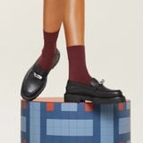  Giày Nữ Hermes Icone Loafer 'Noir' 