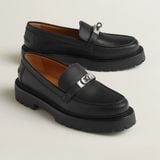  Giày Nữ Hermes Icone Loafer 'Noir' 