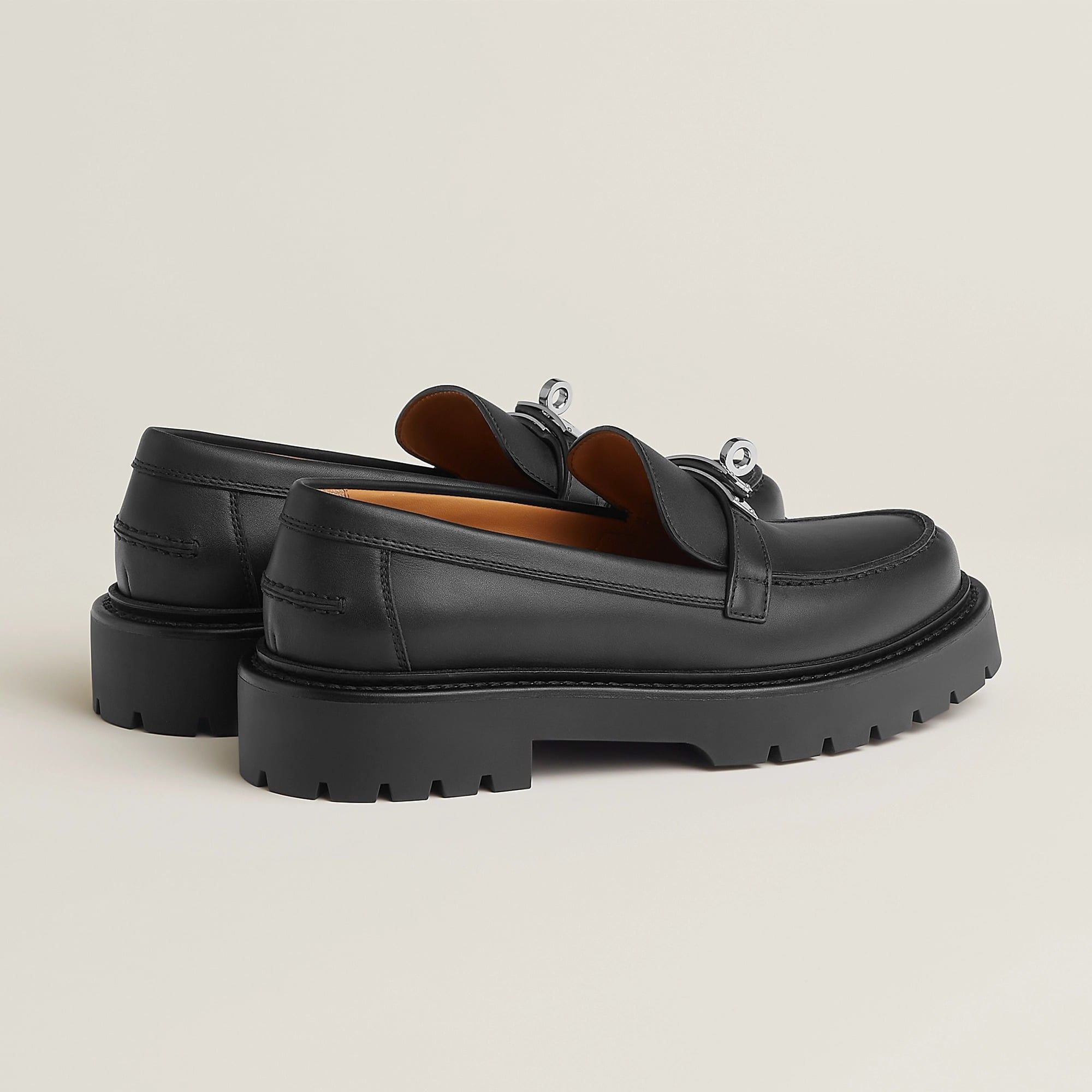  Giày Nữ Hermes Icone Loafer 'Noir' 
