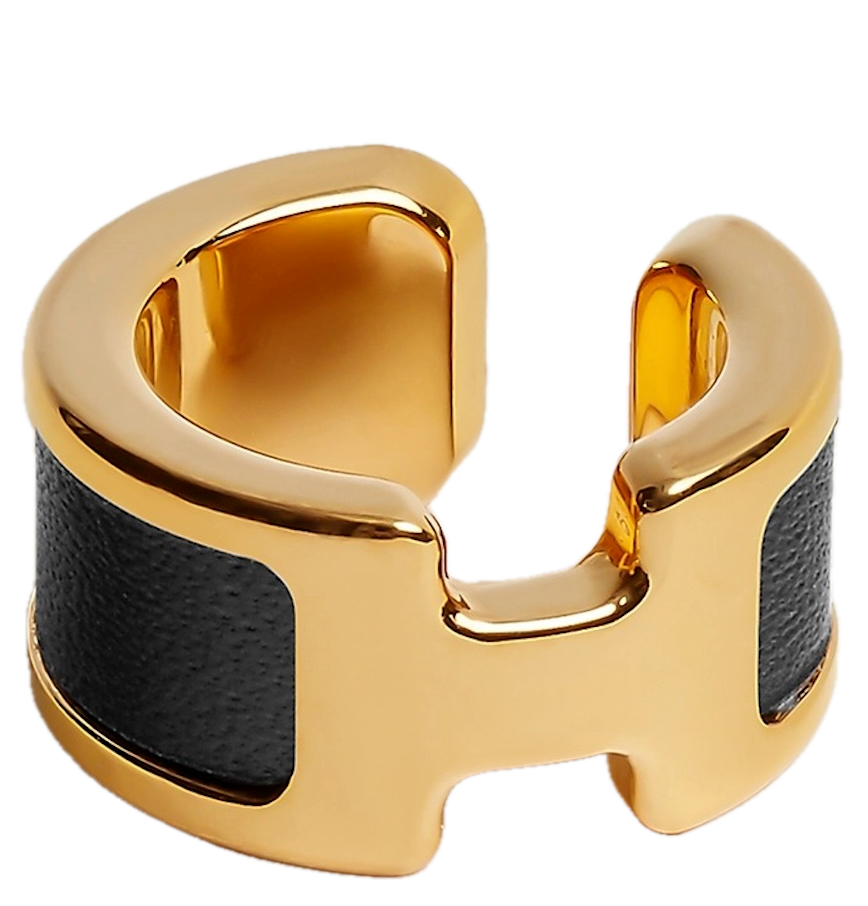  Khuyên Tai Nữ Hermes Olympe 'Noir Gold' 
