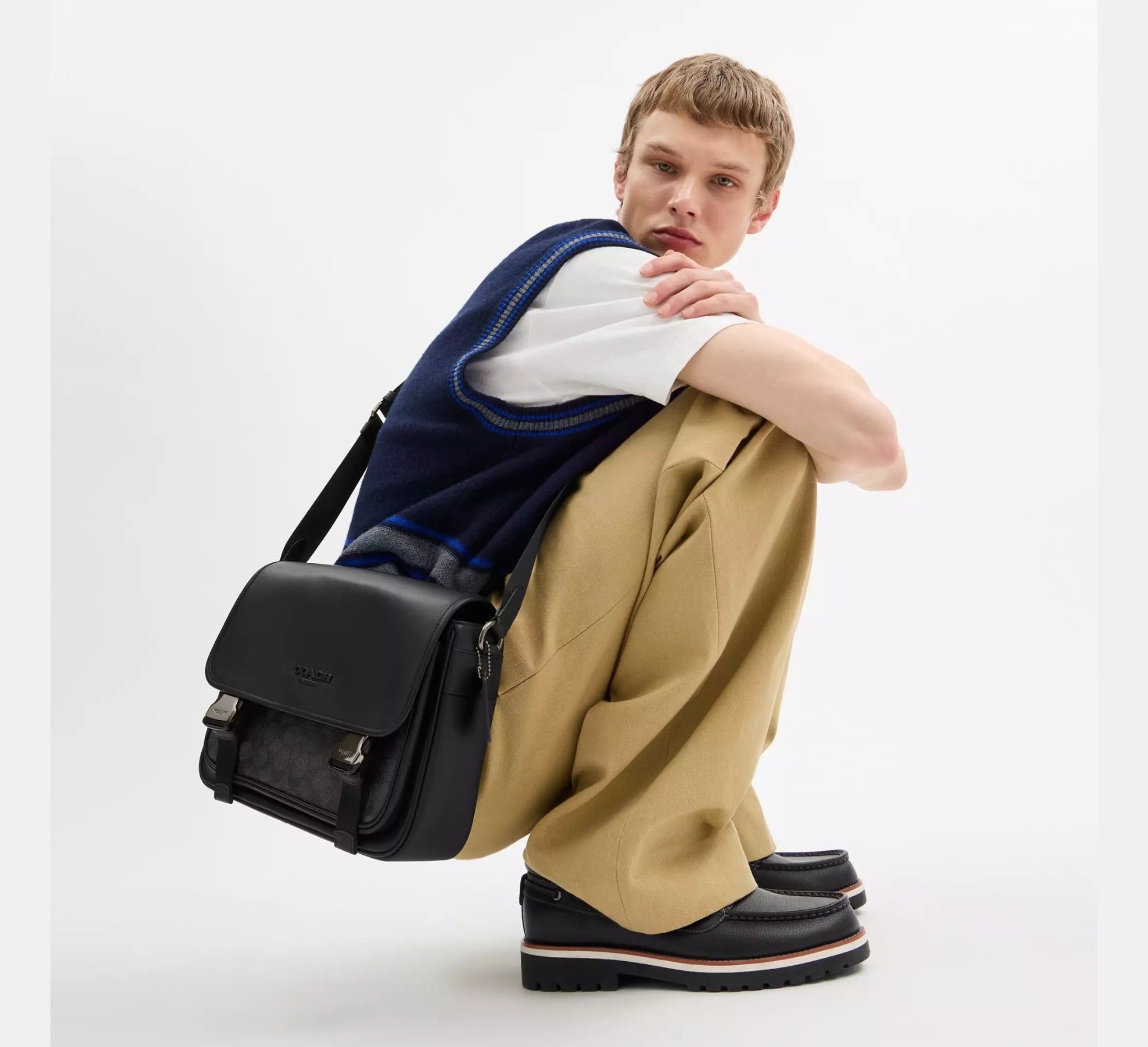  Túi Coach Racer Messenger Bag 'Black' 