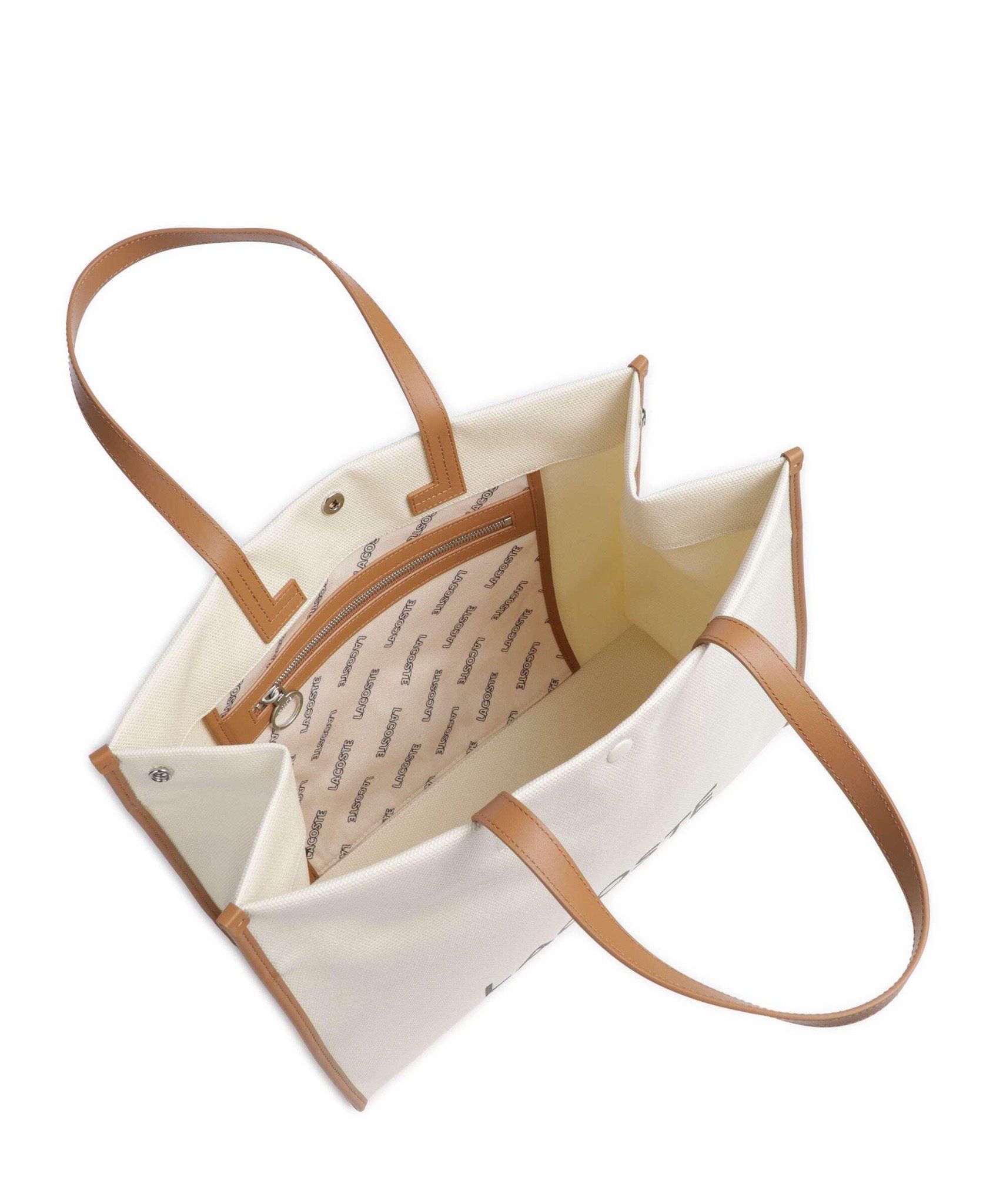  Túi Lacoste Heritage Tote Bag 'Ivory' 