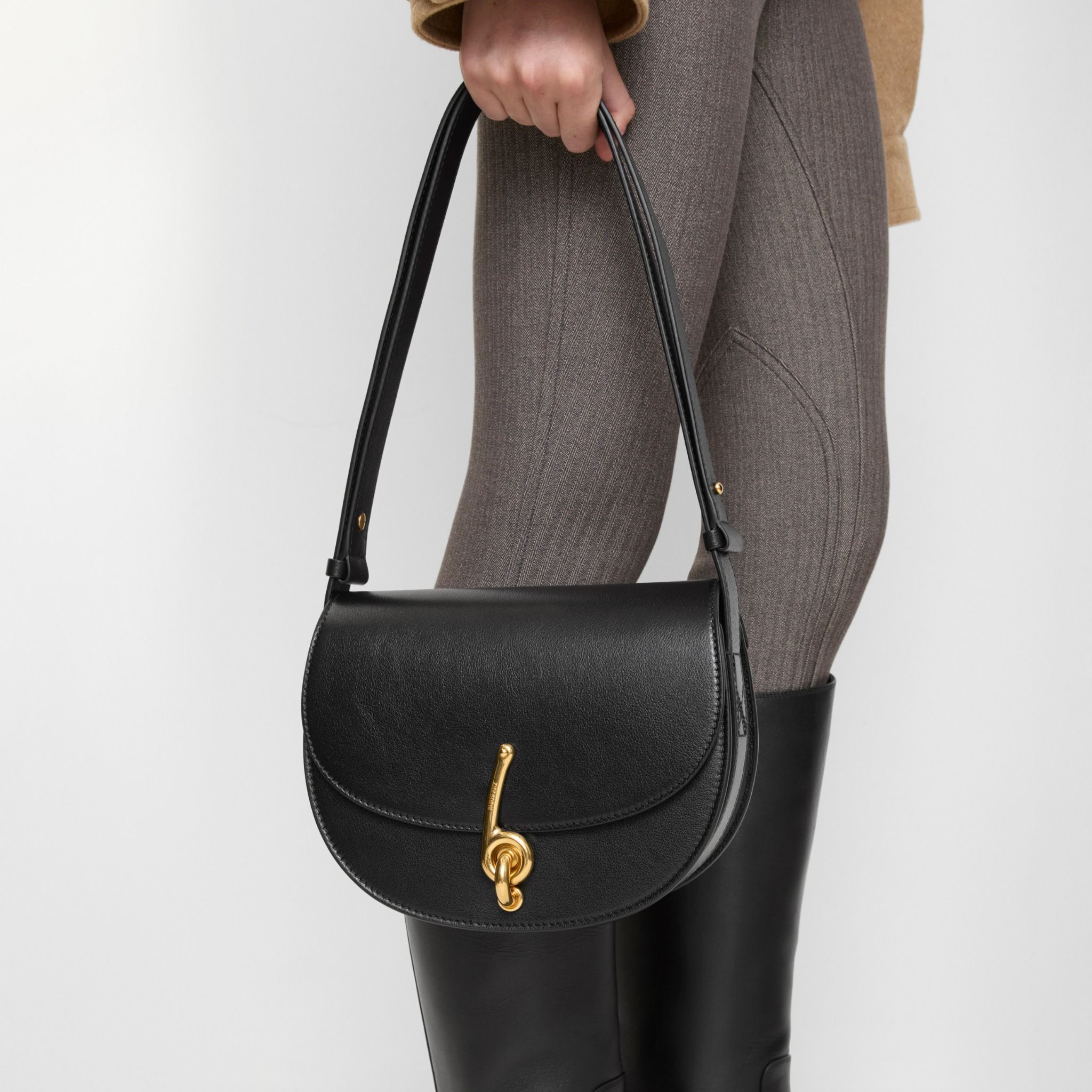  Túi Nữ Burberry Small Bridle Bag 'Black' 
