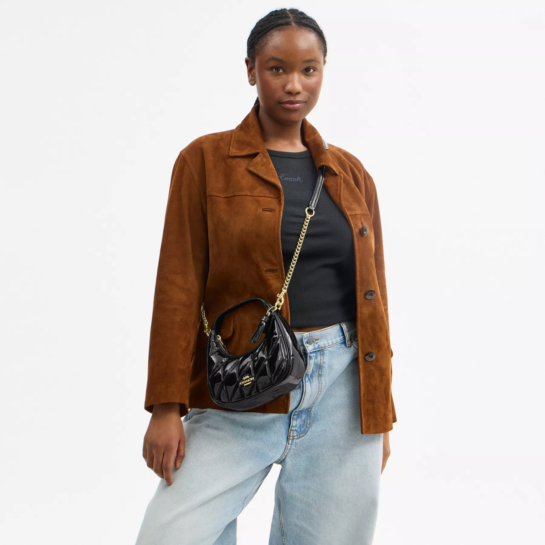  Túi Nữ Coach Carmen Crossbody 'Black' 