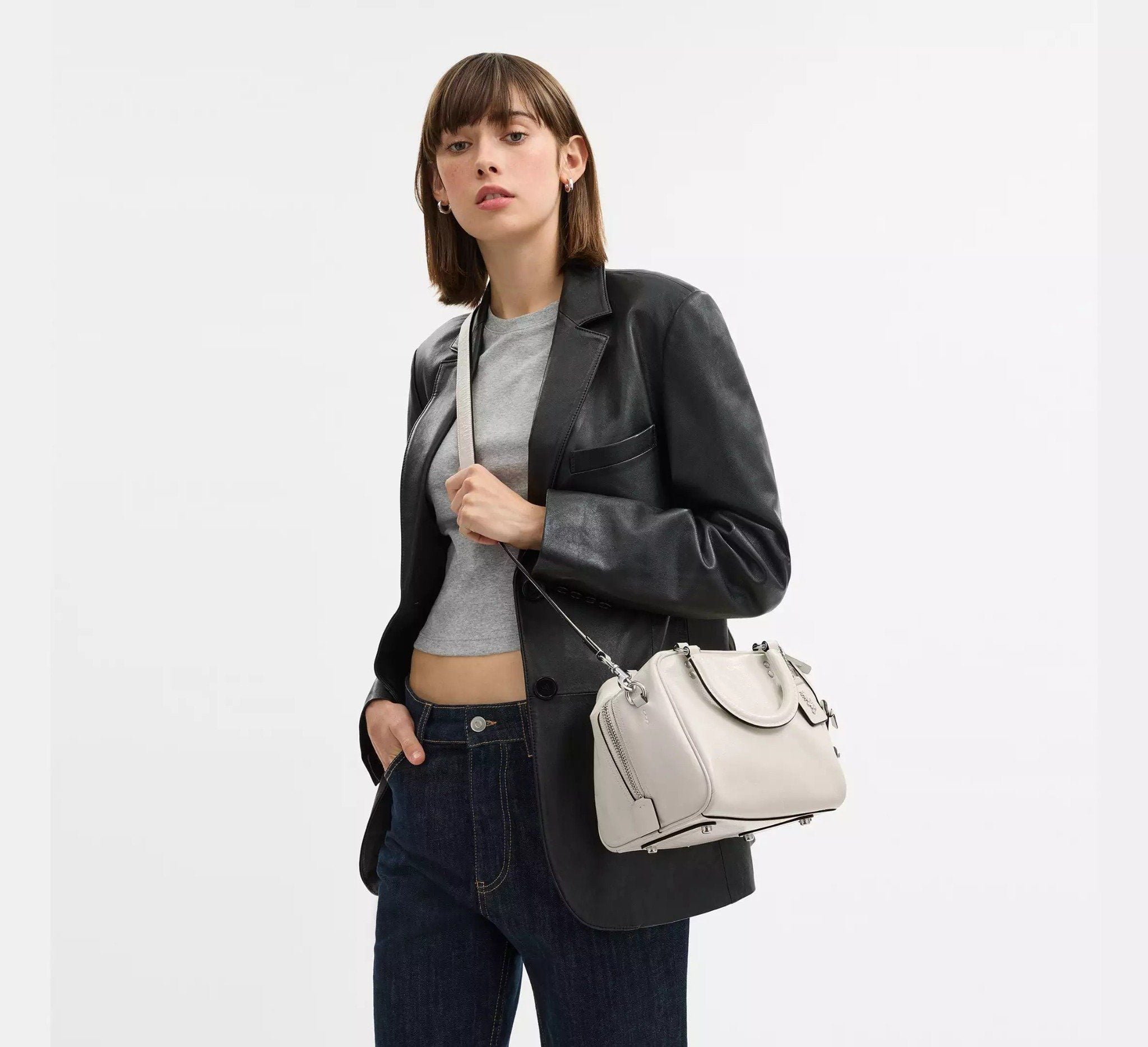  Túi Nữ Coach Cube Rogue Bag 20 'Chalk' 