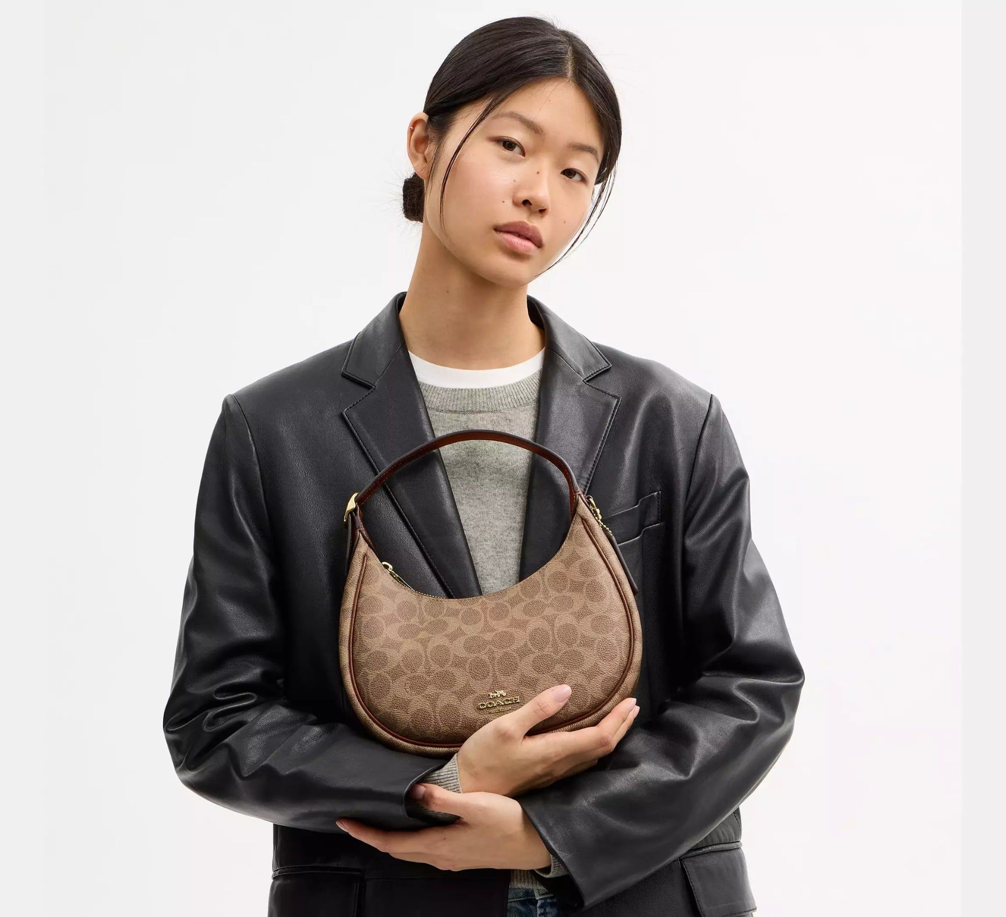  Túi Nữ Coach Emily Shoulder Bag 'Tan' 