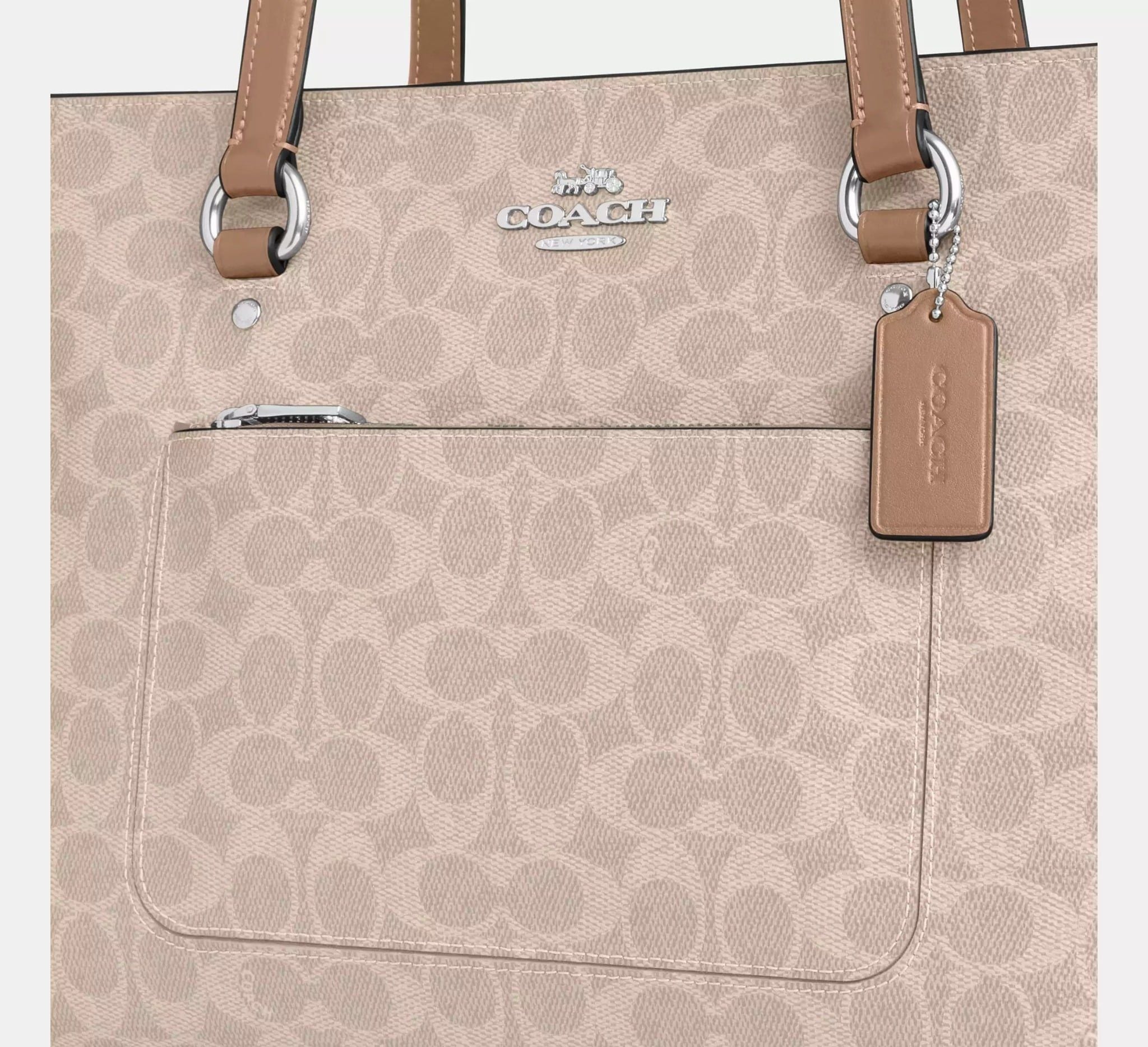  Túi Nữ Coach Station Tote Bag 'Taupe' 
