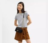  Túi Nữ Coach Tabby Chain Clutch 'Black' 