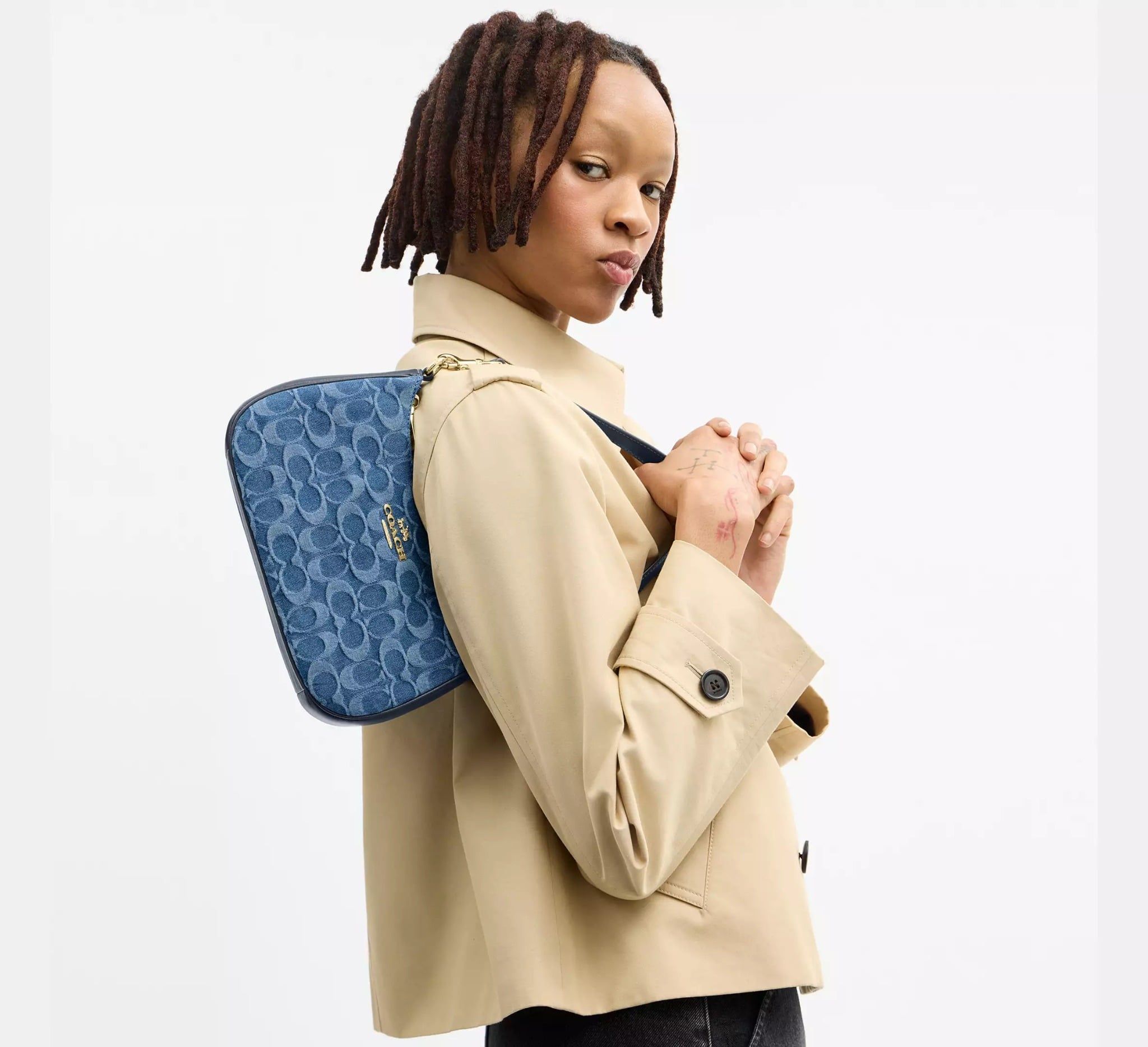  Túi Nữ Coach Teri Shoulder Bag 'Blue' 