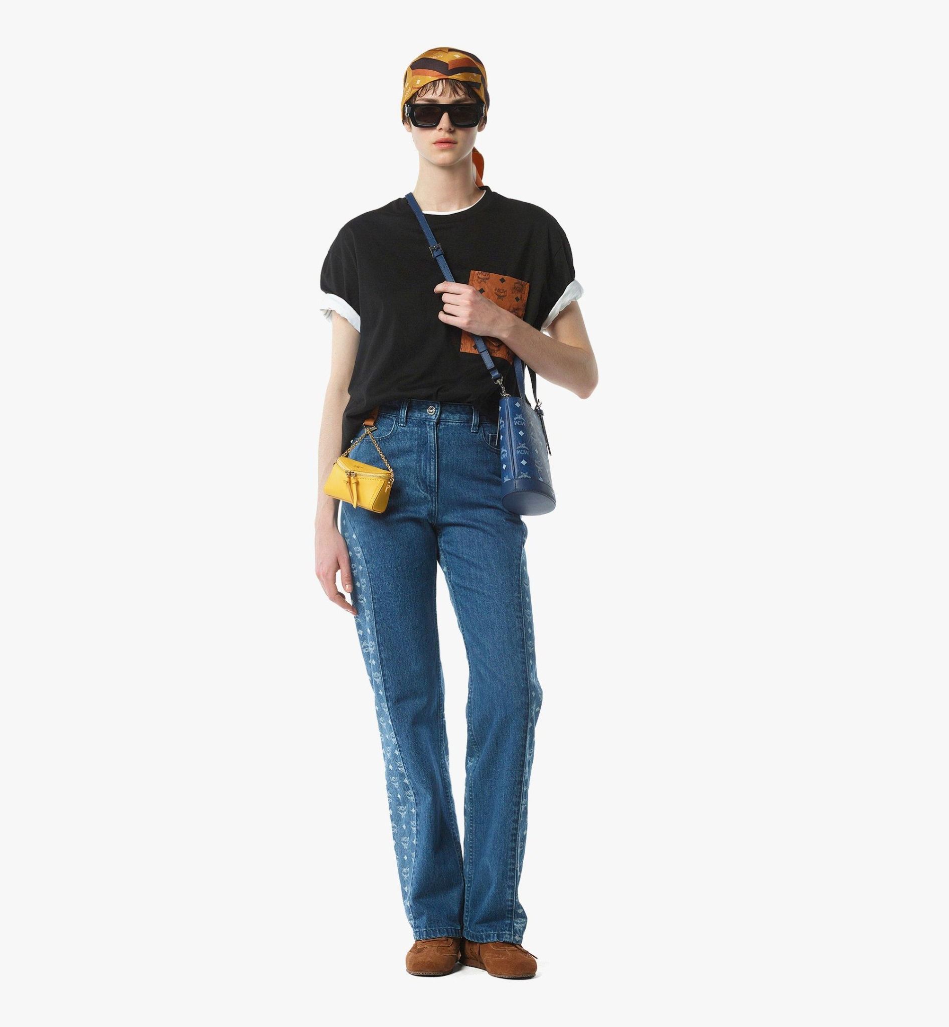  Túi Nữ MCM Aren Bucket Tote 'Blue' 