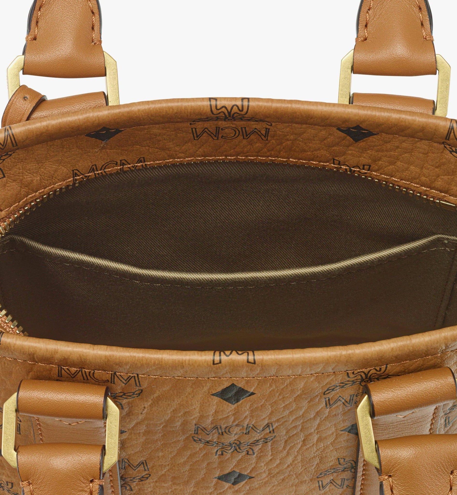  Túi Nữ MCM Mini Aren Tote 'Cognac' 
