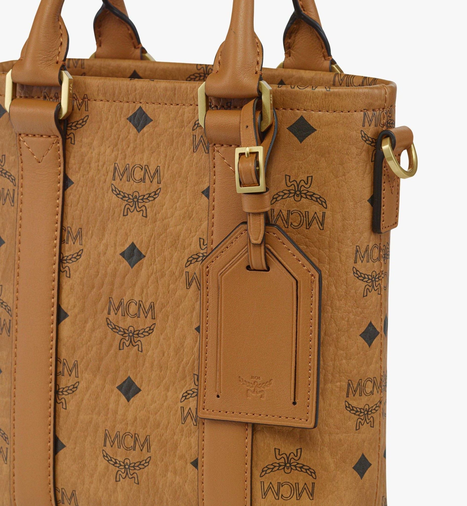  Túi Nữ MCM Mini Aren Tote 'Cognac' 