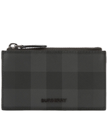  Ví Burberry Check Zip Card Case 'Charcoal' 