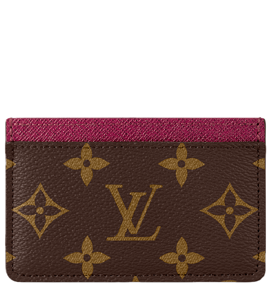  Ví Louis Vuitton Card Holder 'Brown Fuchsia' 