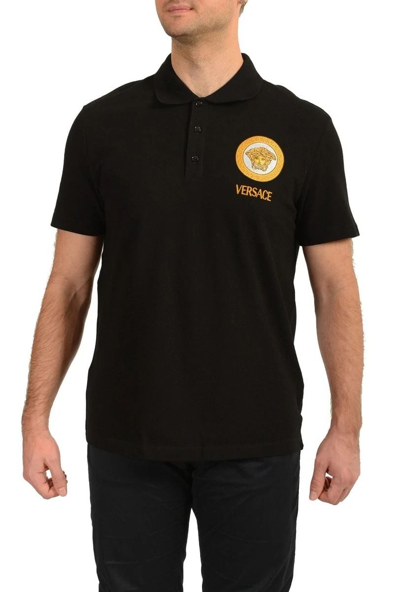  Áo Nam Versace Polo 'Black' 
